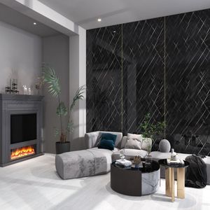 Placa PVC interior JF28 Negro Milan 1220x2440x3mm
